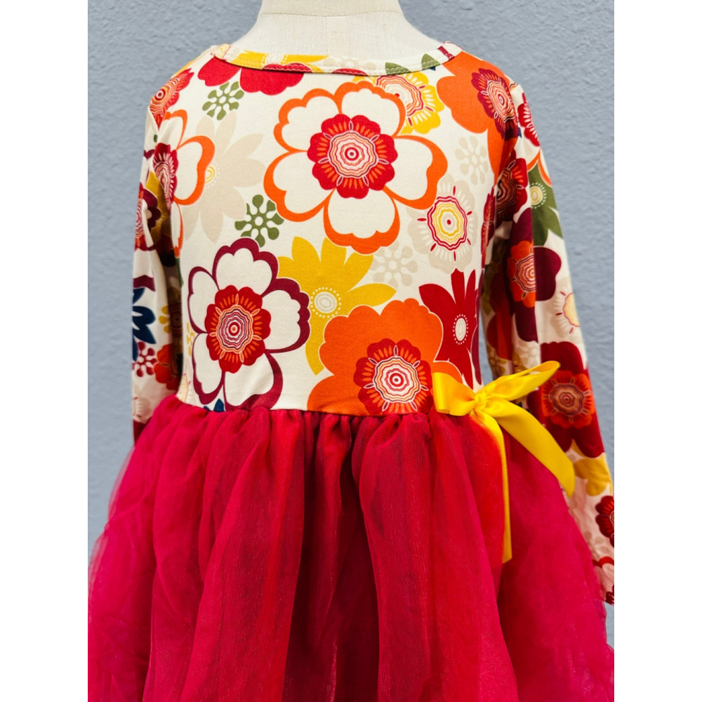 Wellington Designs Retro Floral Tulle Dress, Sz 5/6 NWT - Picture 10 of 10